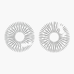 Two imperfect spore prints